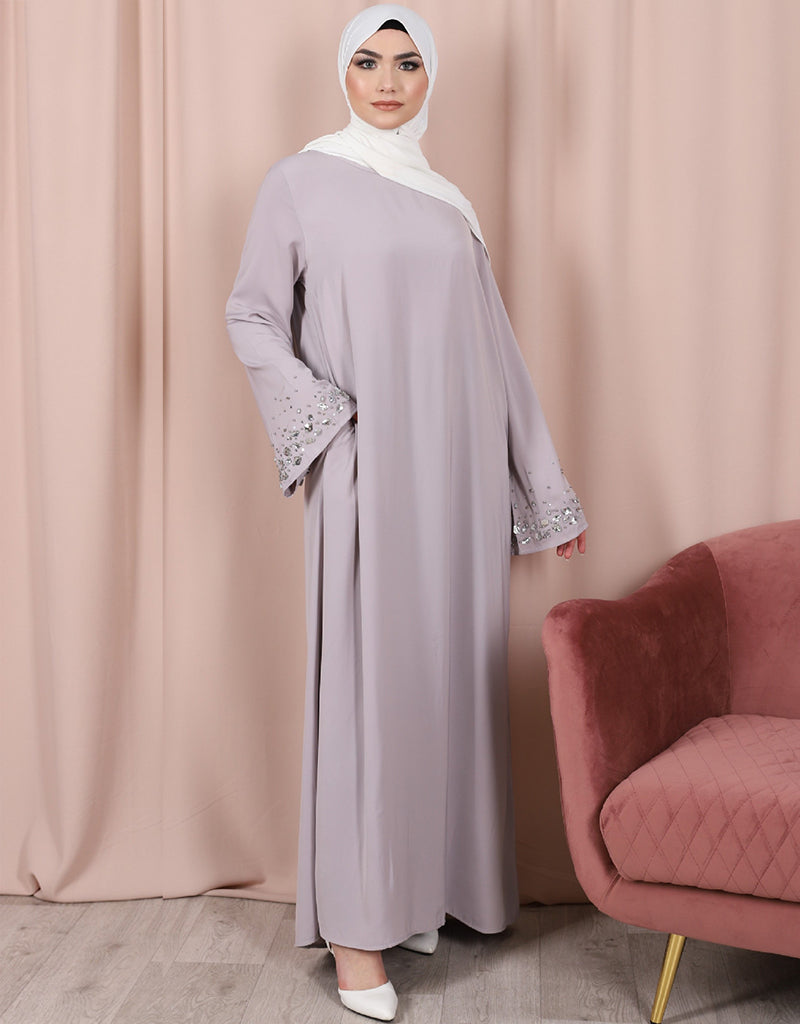 Dubai Abaya Corset Dress in Solid Colors for Women – Arabic attire