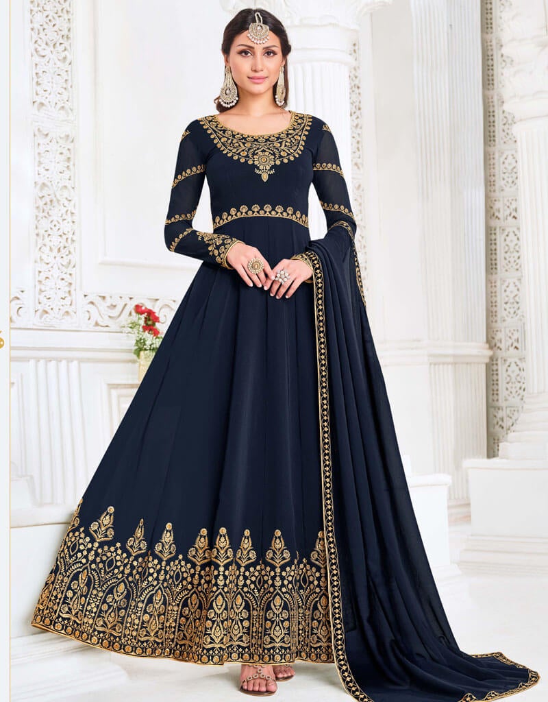 Buy Navy Blue Churidars & Leggings for Women by ZRI Online