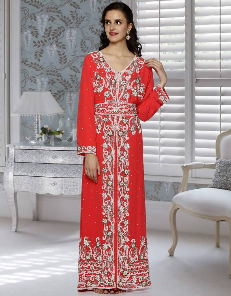 SALE New Royal Islamic Modern Elegant Dubai Moroccan caftan Arabic Party  Wear 75 | eBay