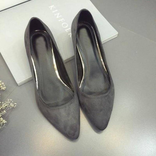 Dark grey low hot sale heel shoes