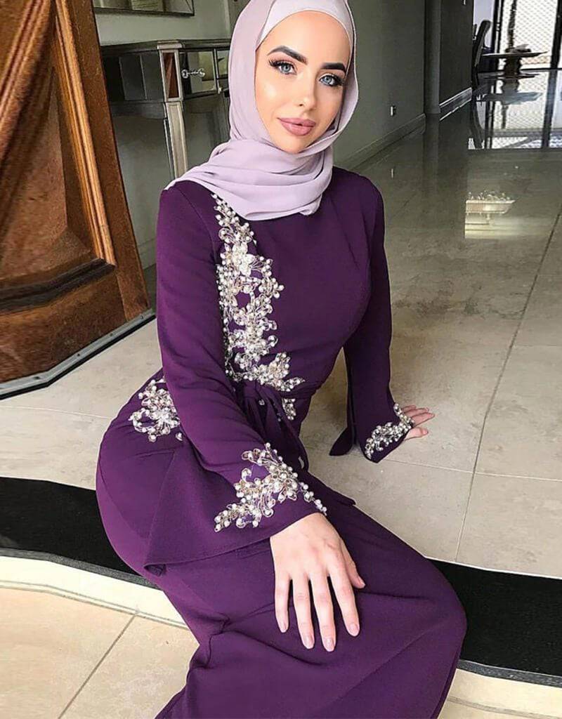 Hijab kaftan dress best sale